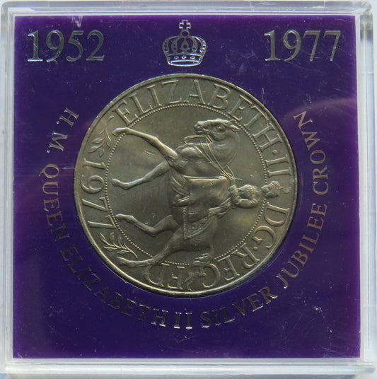 1977 Queen Elizabeth Silver Jubilee Cased Commemorative Crown Coin