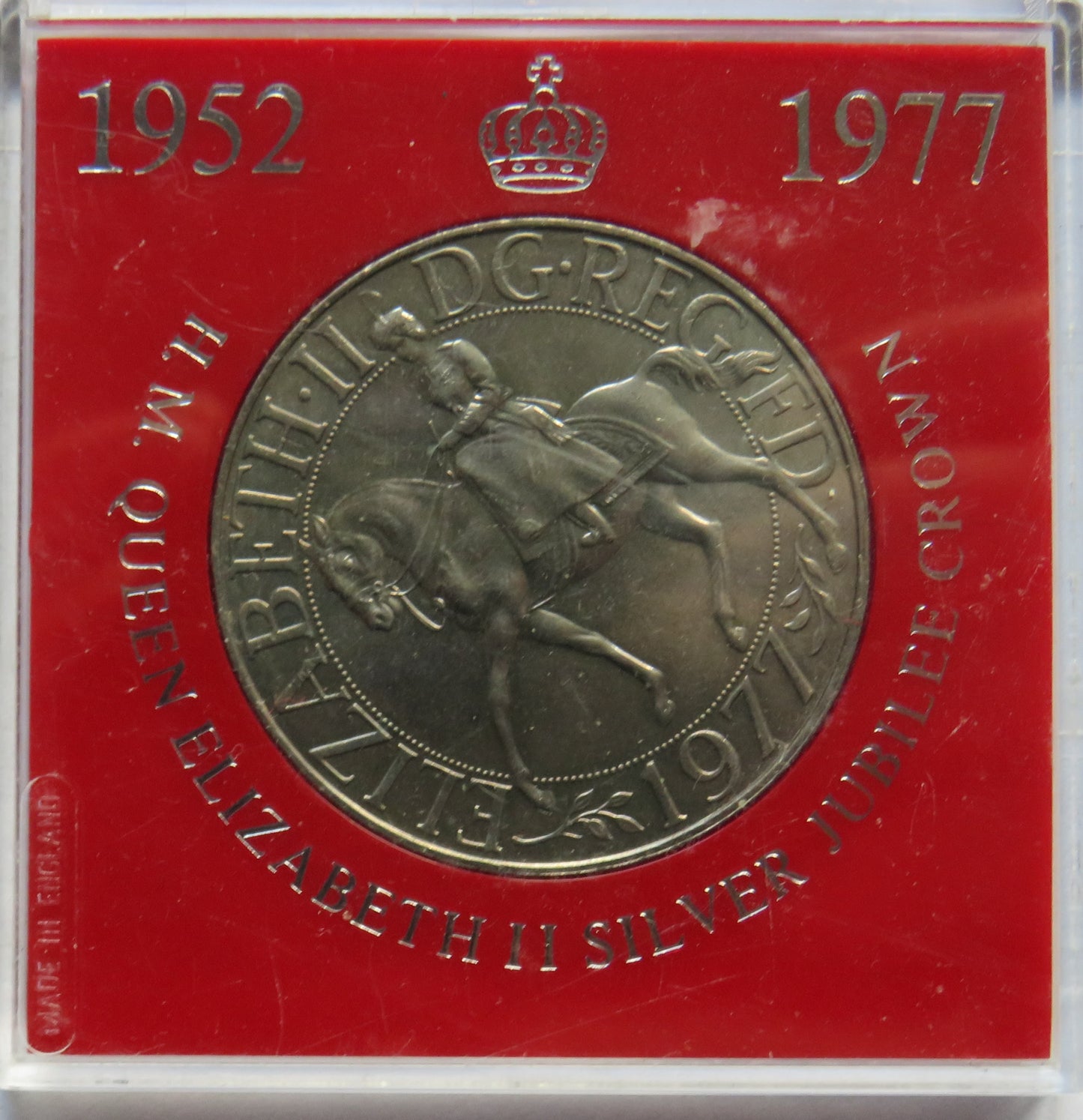 1977 Queen Elizabeth Silver Jubilee Cased Commemorative Crown Coin