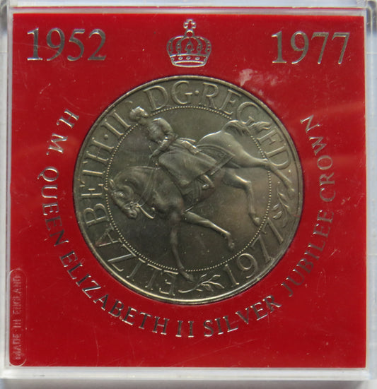 1977 Queen Elizabeth Silver Jubilee Cased Commemorative Crown Coin