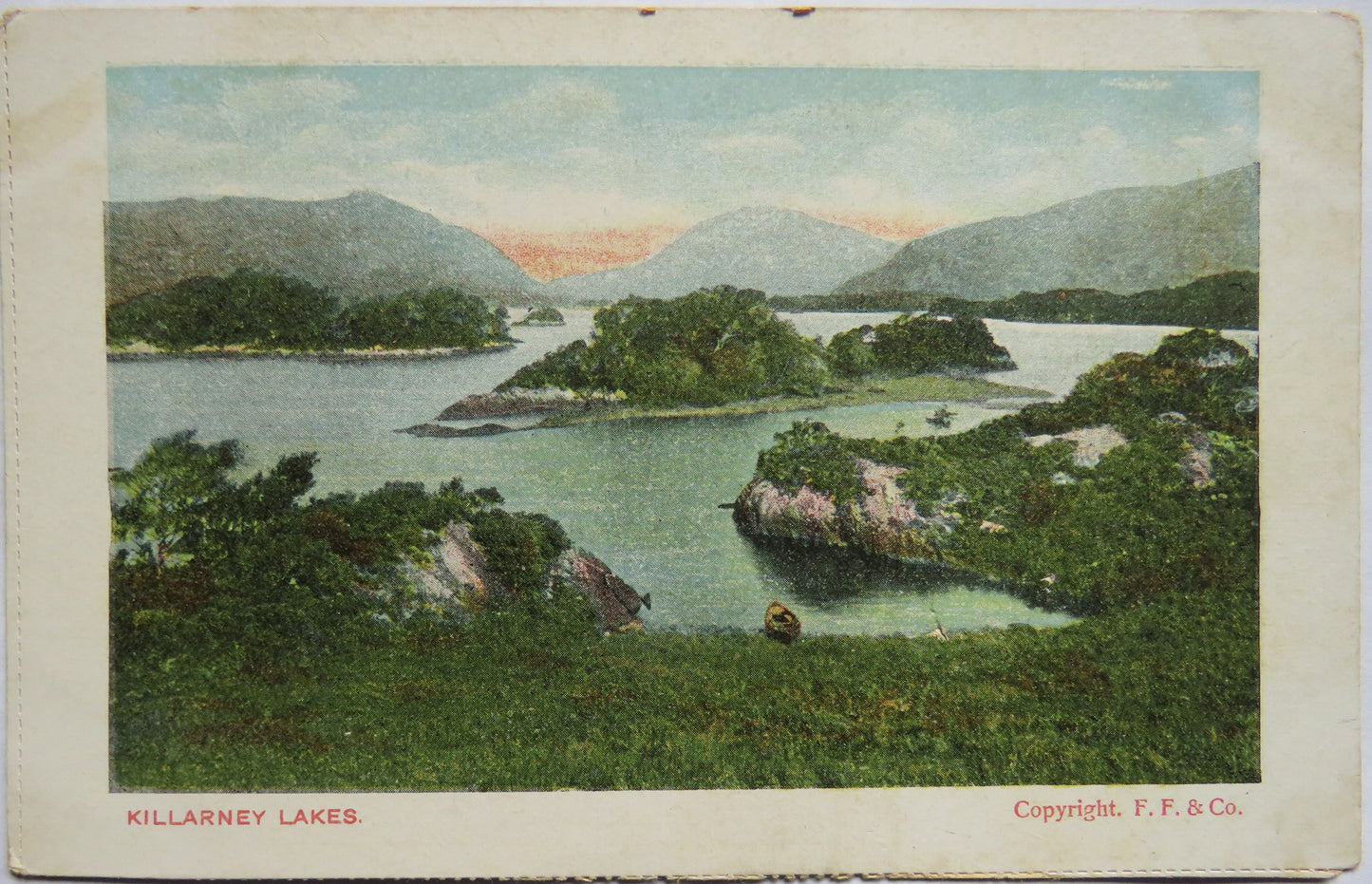 Vintage Postcard of Killarney Lakes