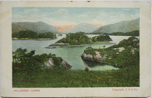 Vintage Postcard of Killarney Lakes