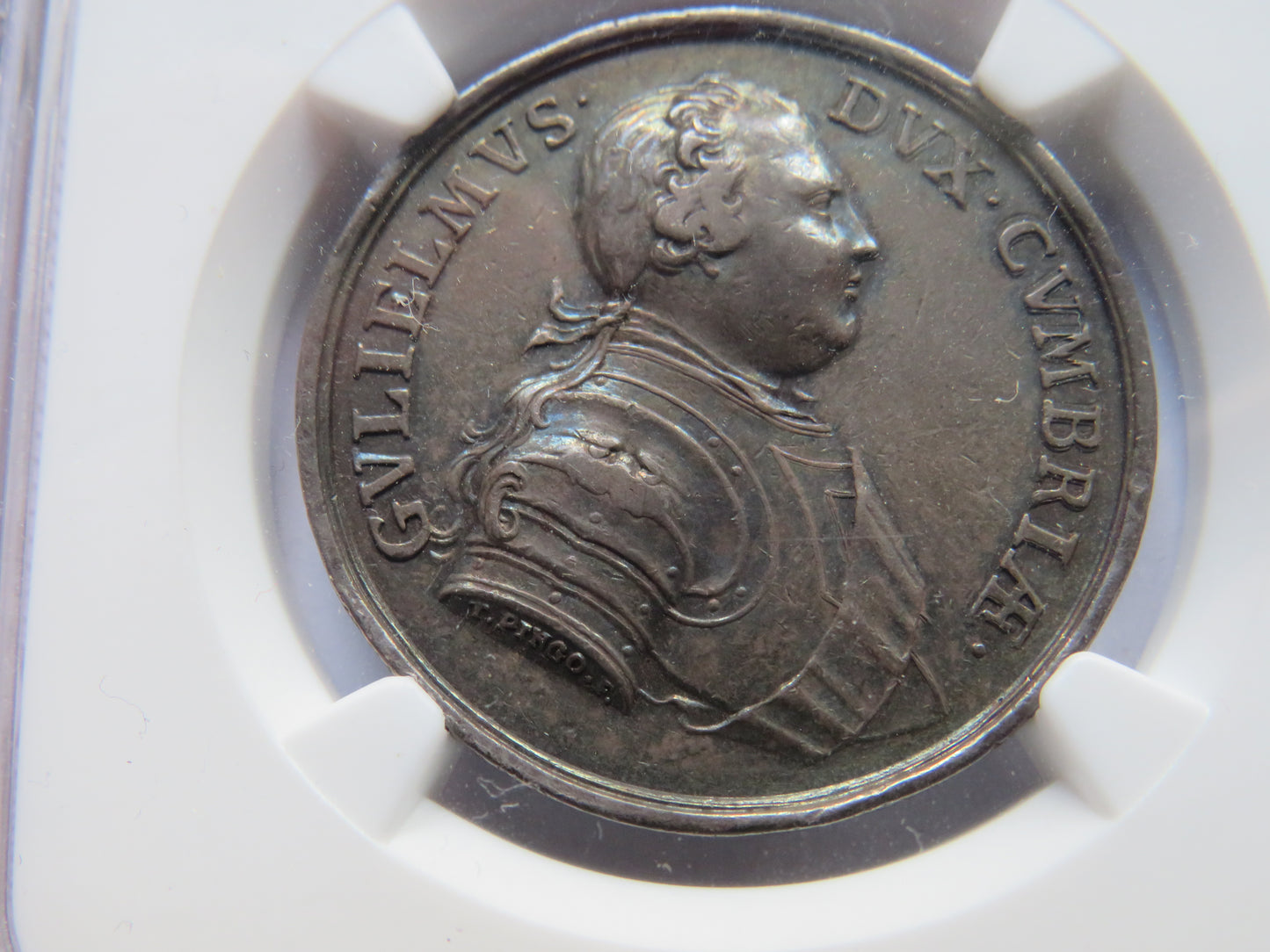 1745 Silver Medal By T.Pingo Jacobite Rebels Retreat / Carlisle Recaptured / Duke of Cumberland