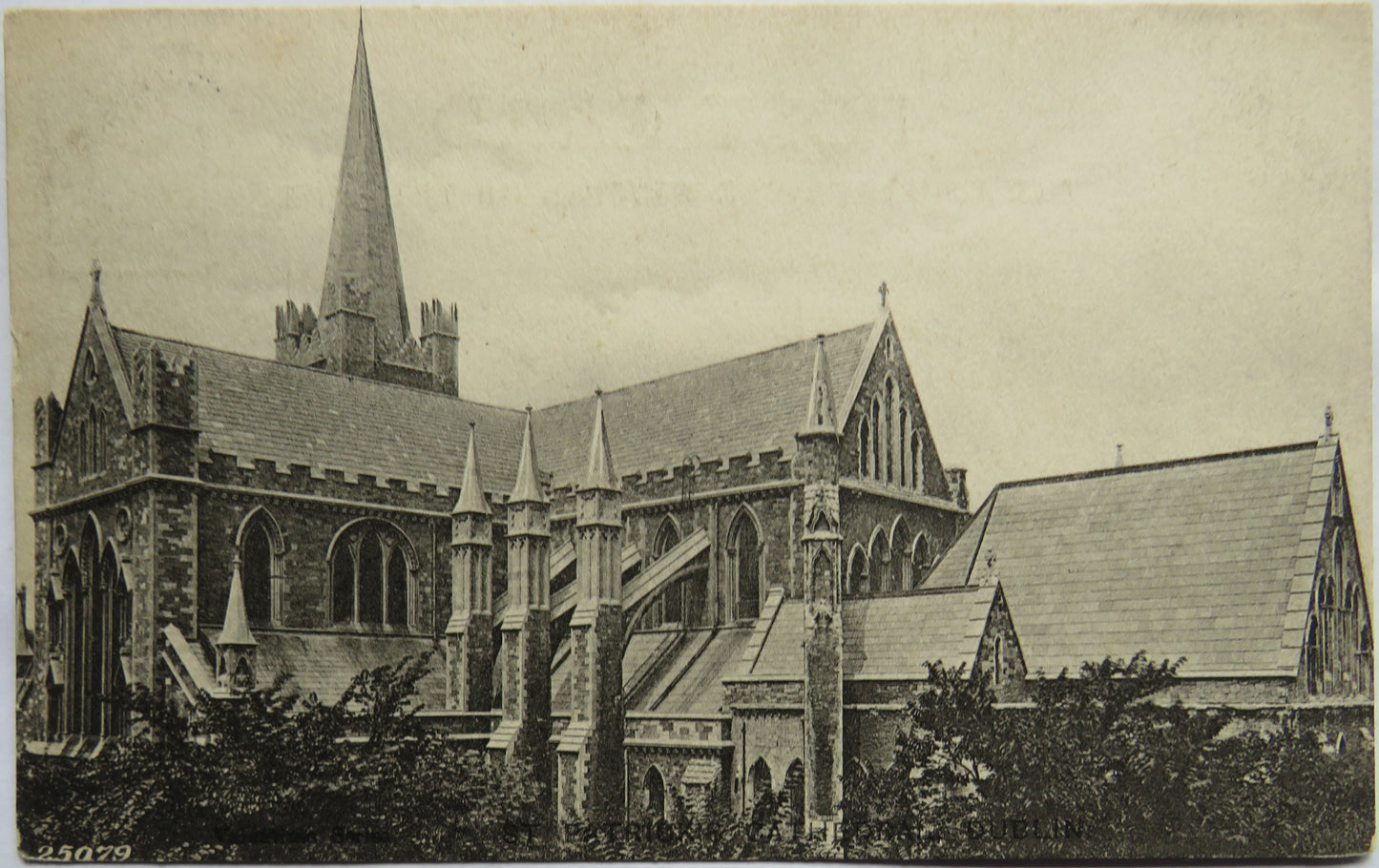 Vintage Postcard of St Patrick's Cathedral Dublin
