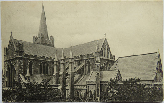 Vintage Postcard of St Patrick's Cathedral Dublin