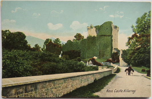 Vintage Postcard of Ross Castle, Killarney