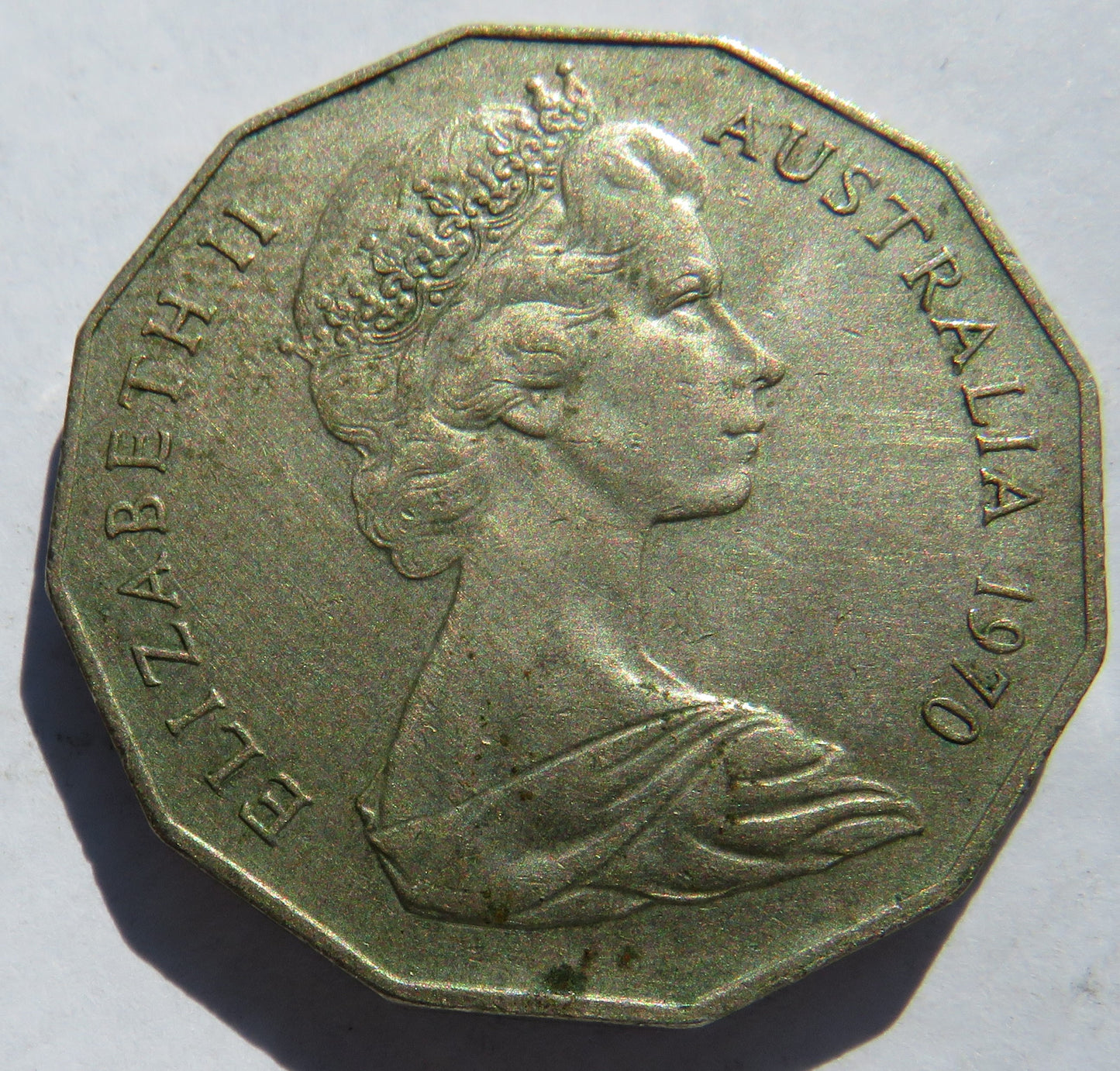 1970 Australia 50 Fifty Cents Coin