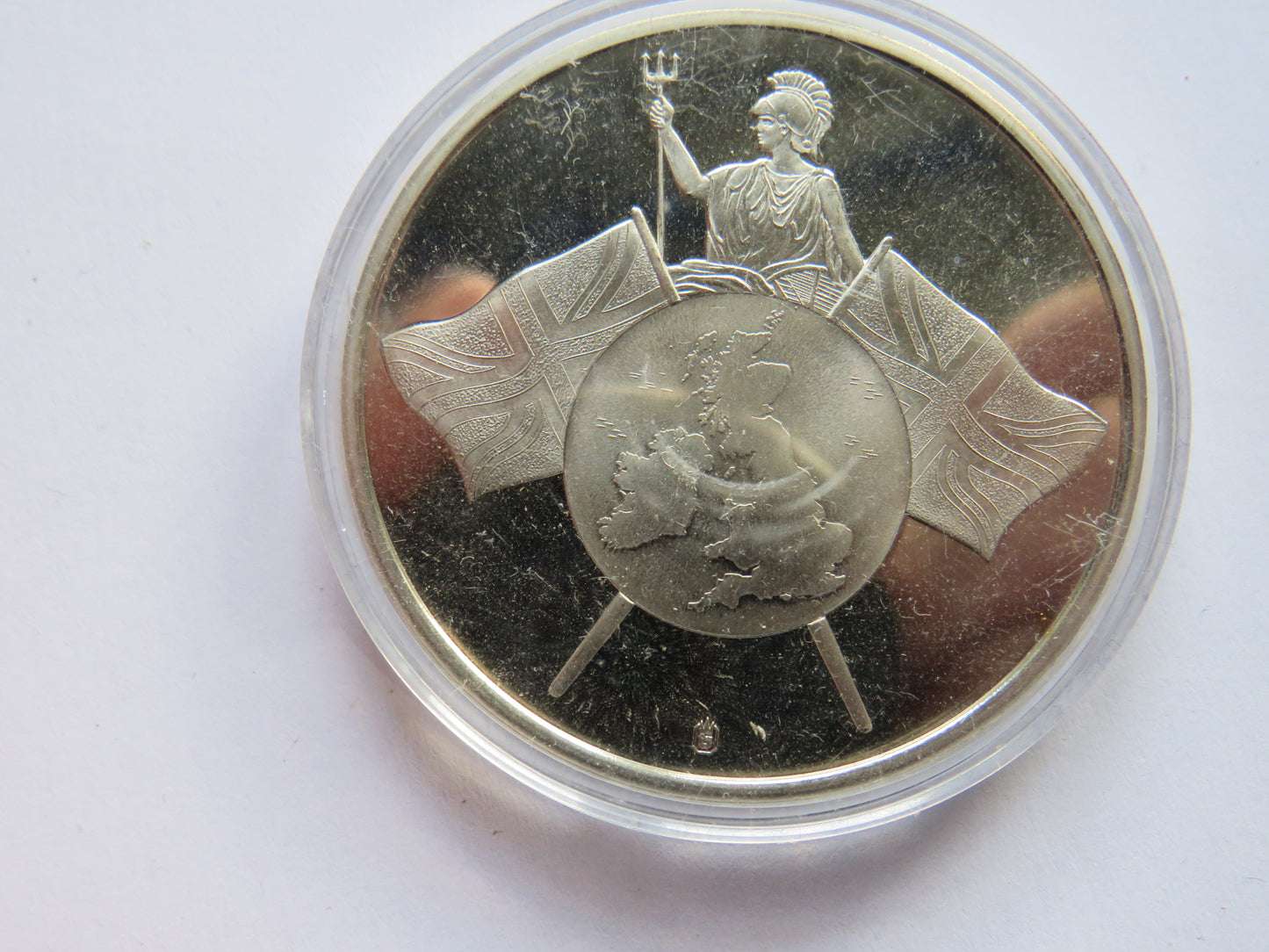 Large Commemorative Coin £10 Banknote English Lion Series C