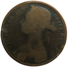 Load image into Gallery viewer, 1881-H Queen Victoria Bun Head One Penny Coin Great Britain
