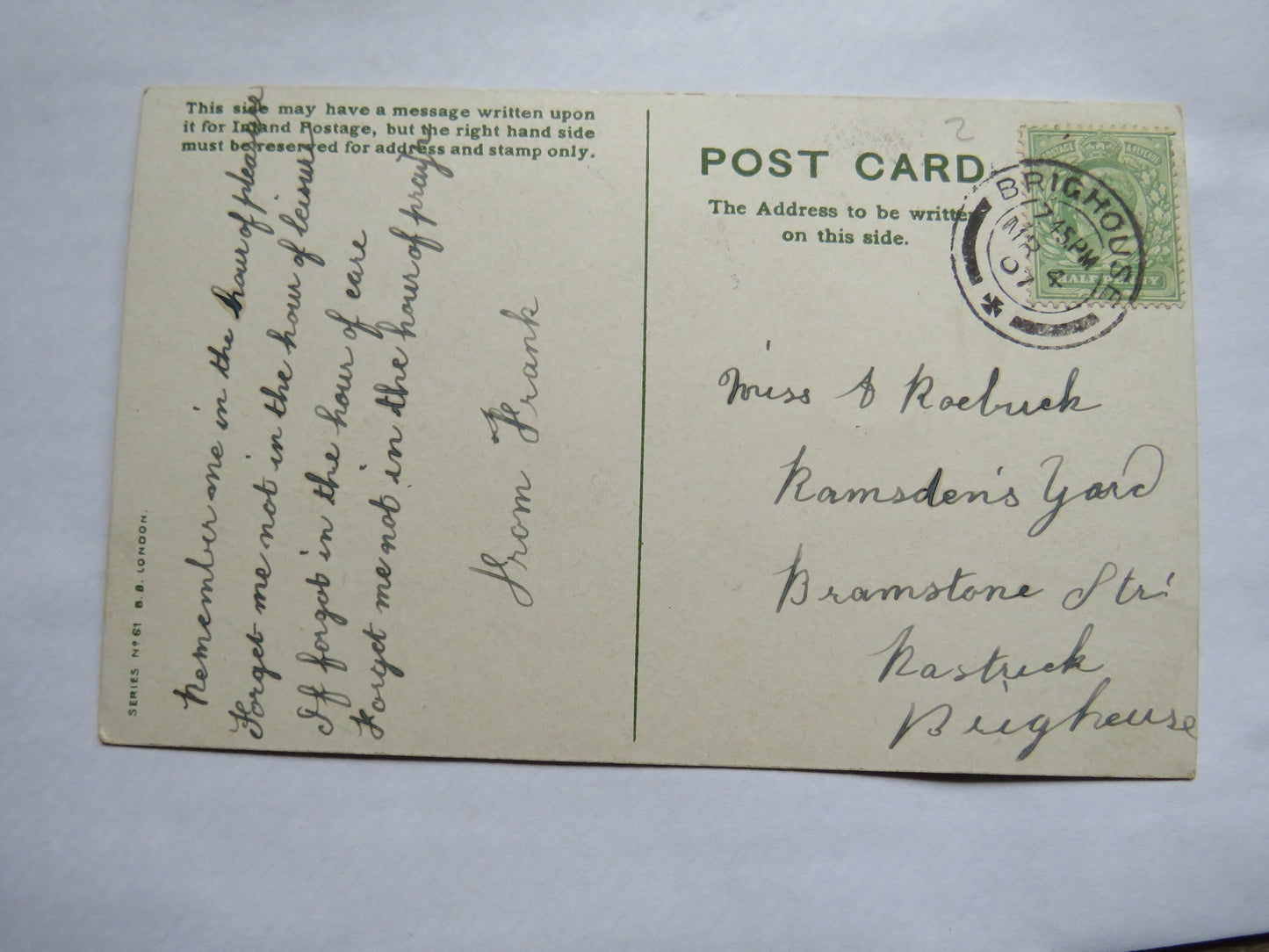 Vintage Postcard of Colleen Bawn Killarney 1907