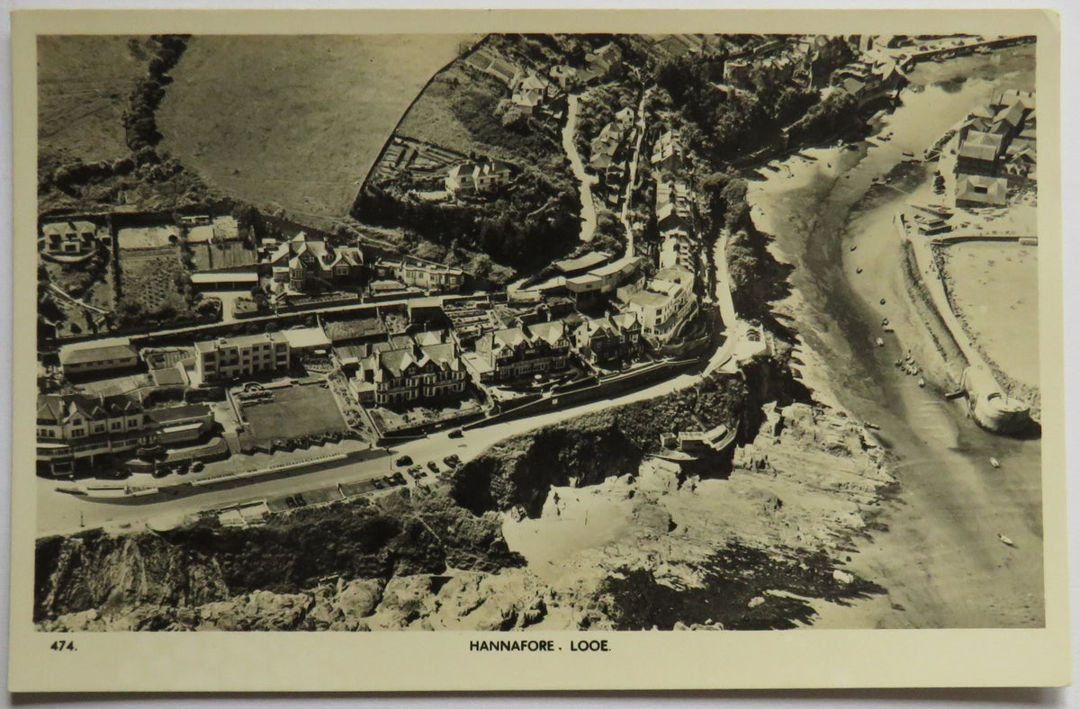 Vintage Postcard of Hannafore, Looe, Published by Overland Views, Uxbridge