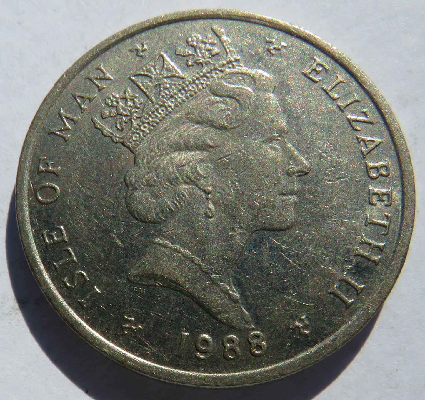 1988 Isle of Man 10p Ten Pence Coin