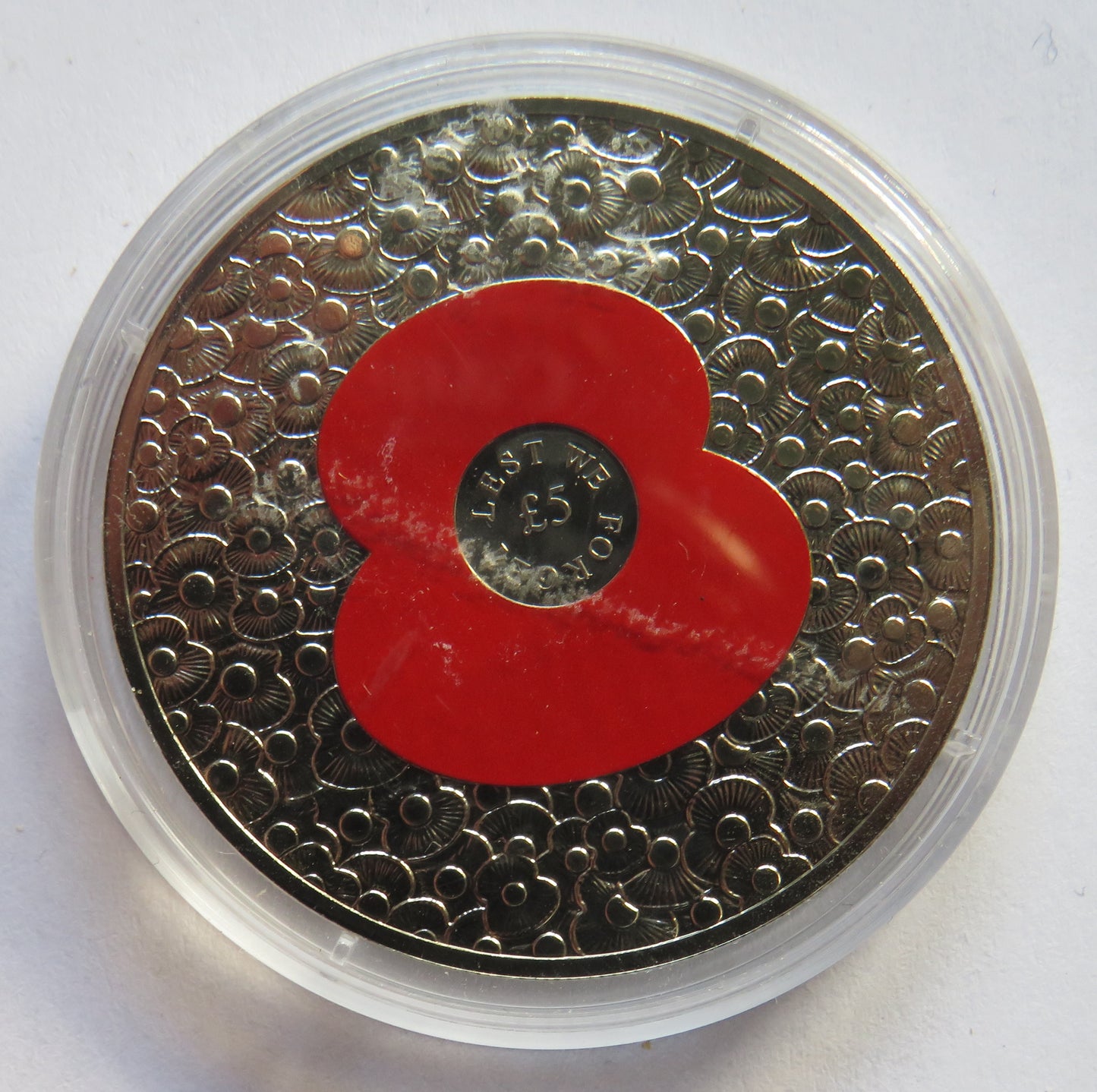 2014 Jersey £5 Five Pound Coin "Lest We Forget"