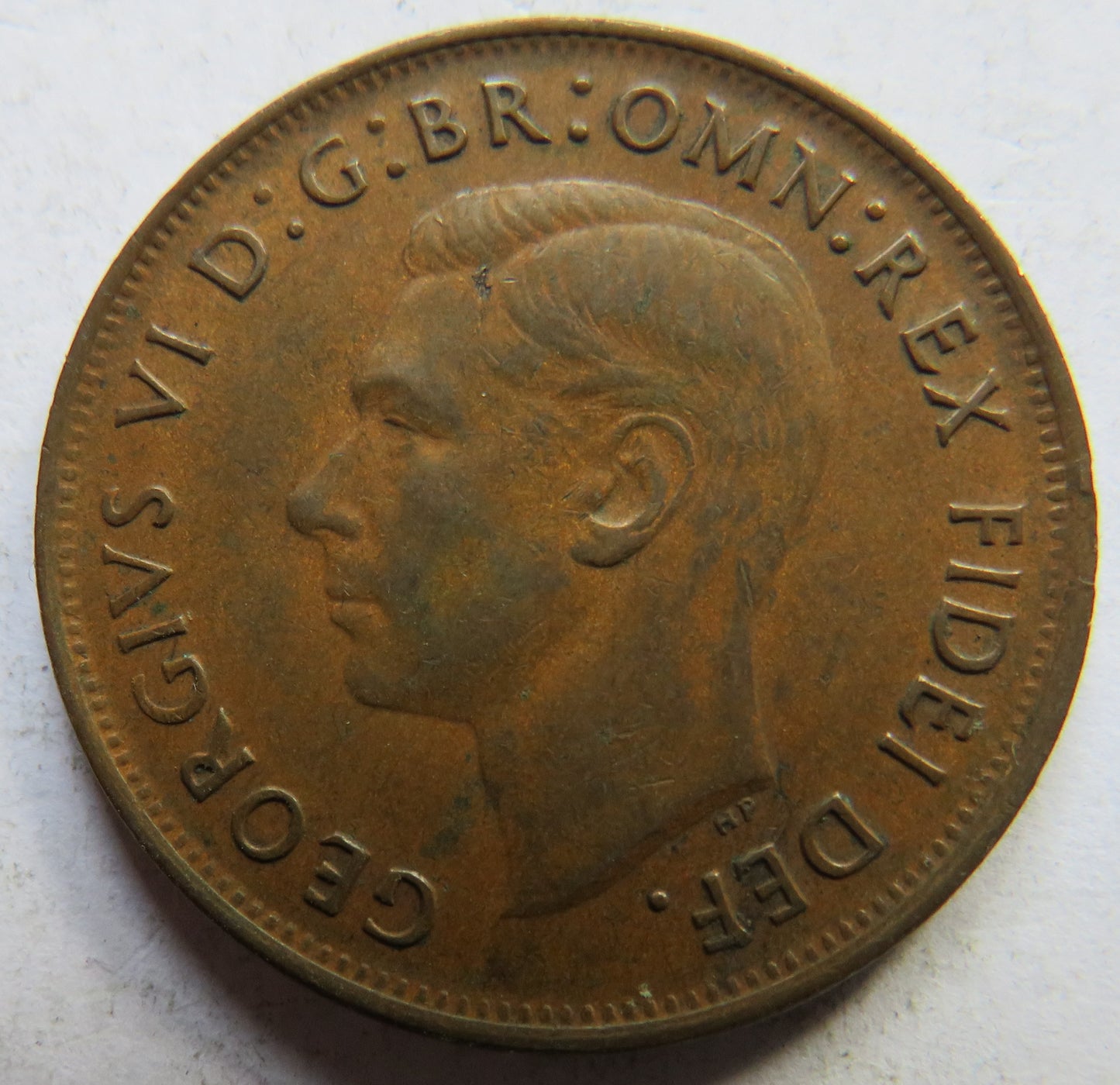 1949 King George VI Australia One Penny Coin