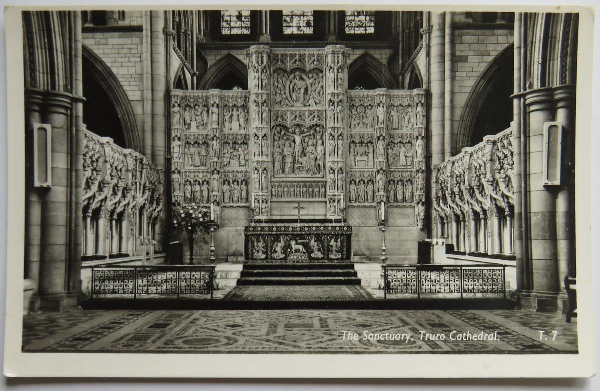 Vintage Postcard of The Sanctuary, Truro Cathedral