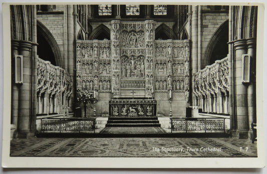 Vintage Postcard of The Sanctuary, Truro Cathedral