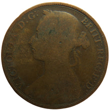 Load image into Gallery viewer, 1889 Queen Victoria Bun Head One Penny Coin Great Britain
