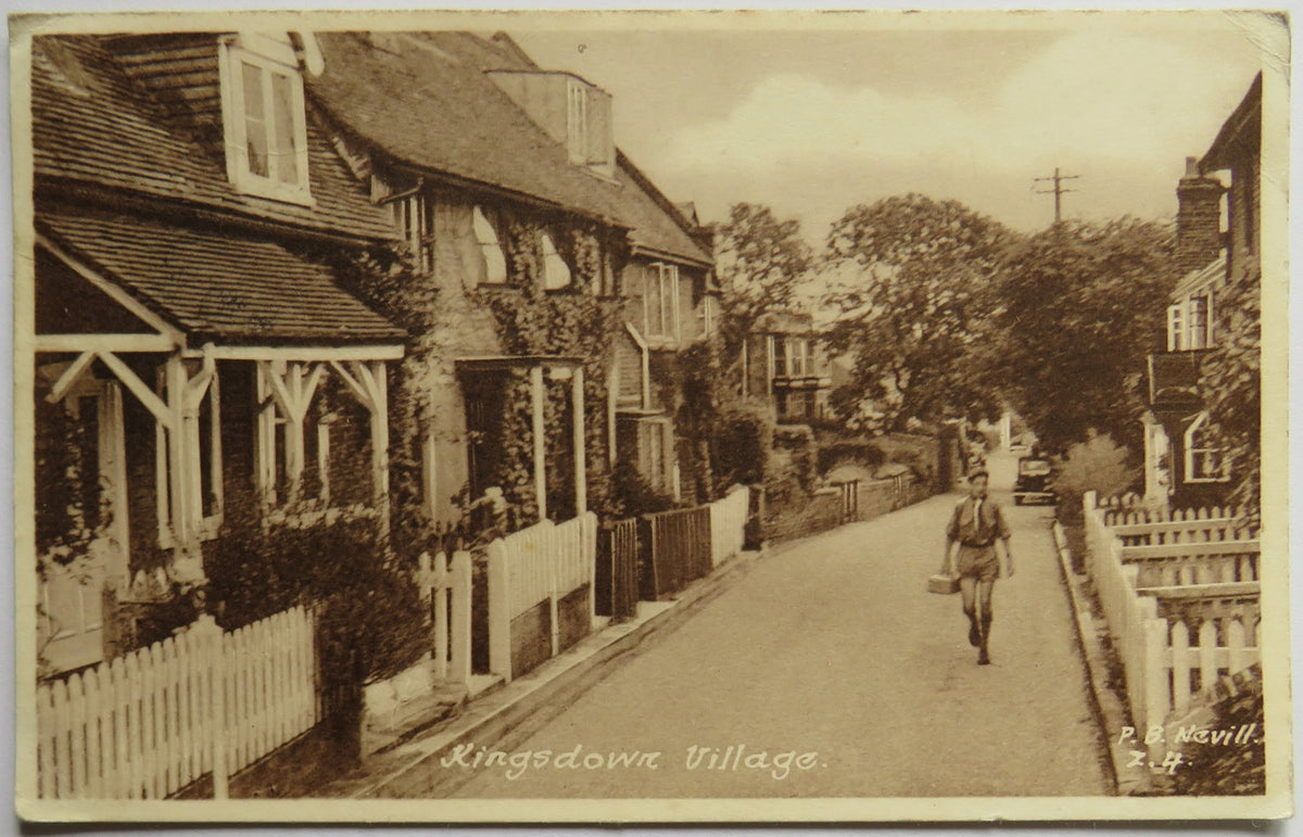 Vintage Postcard of Kingsdown Village, 1959