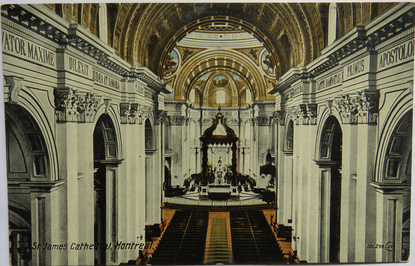 Vintage Postcard of St James Cathedral, Montreal