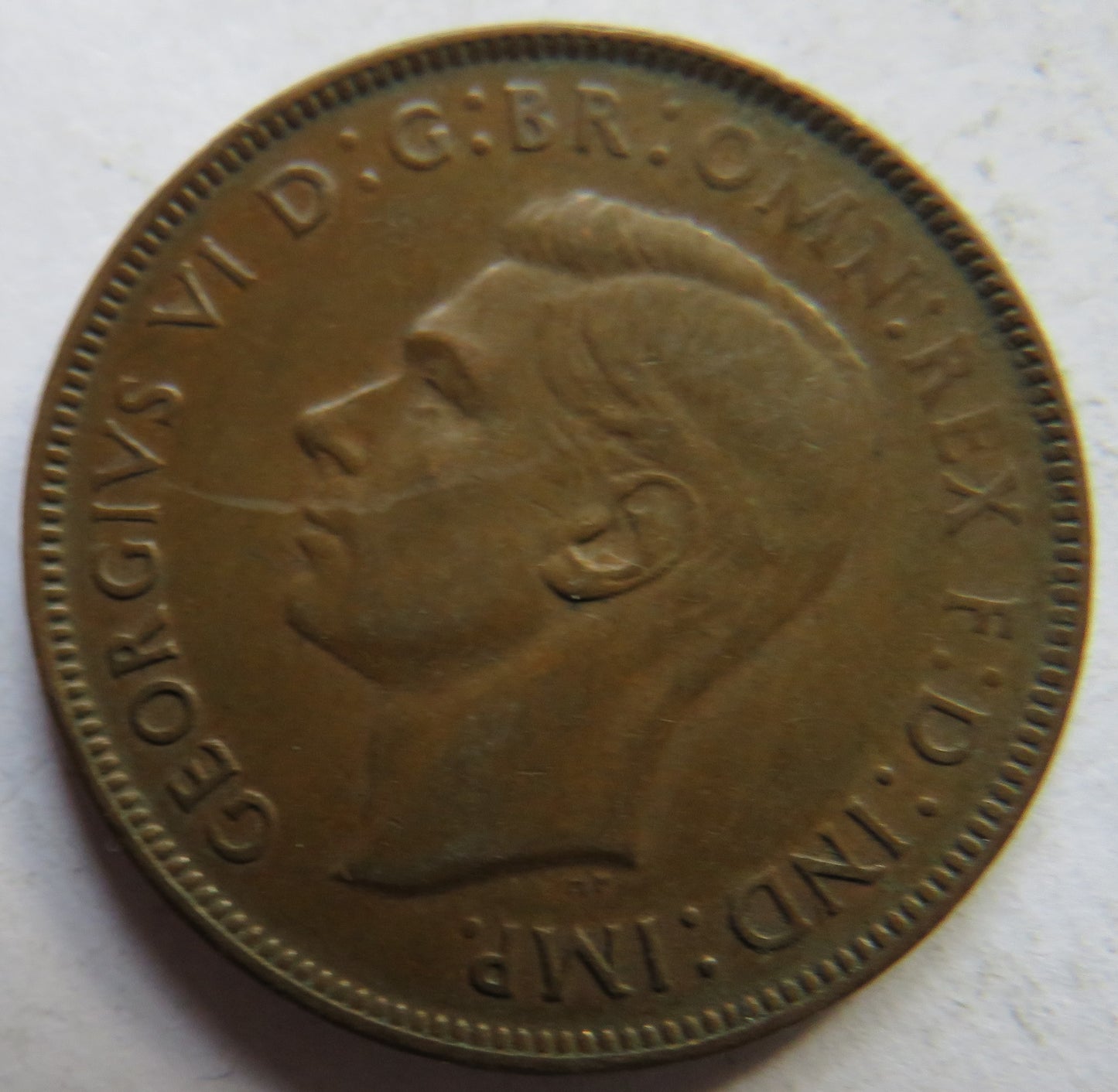 1939 King George VI Australia One Penny Coin