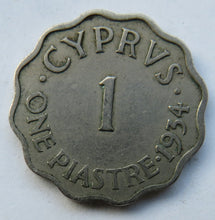 Load image into Gallery viewer, 1934 King George V Cyprus One Piastre Coin
