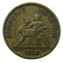 Load image into Gallery viewer, 1922 France One Franc Coin
