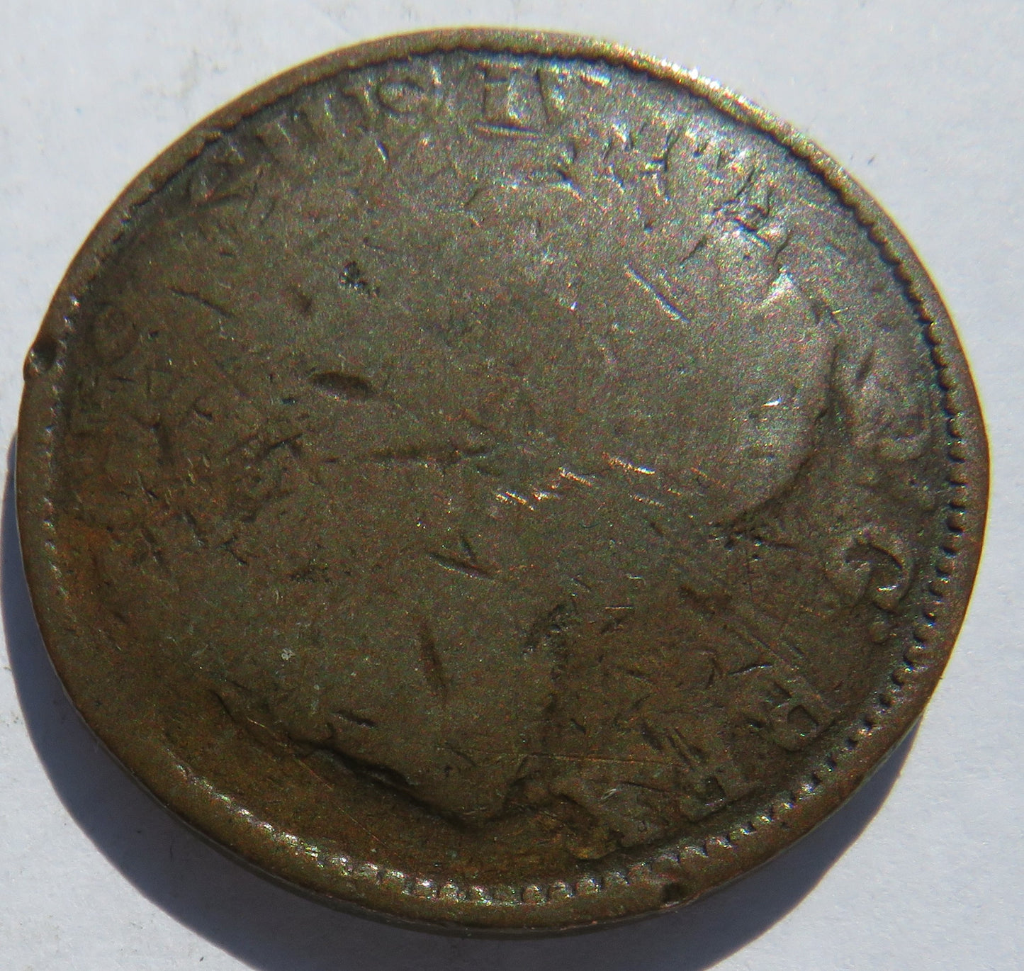 1822 King George IV Ireland Hibernia Halfpenny Coin