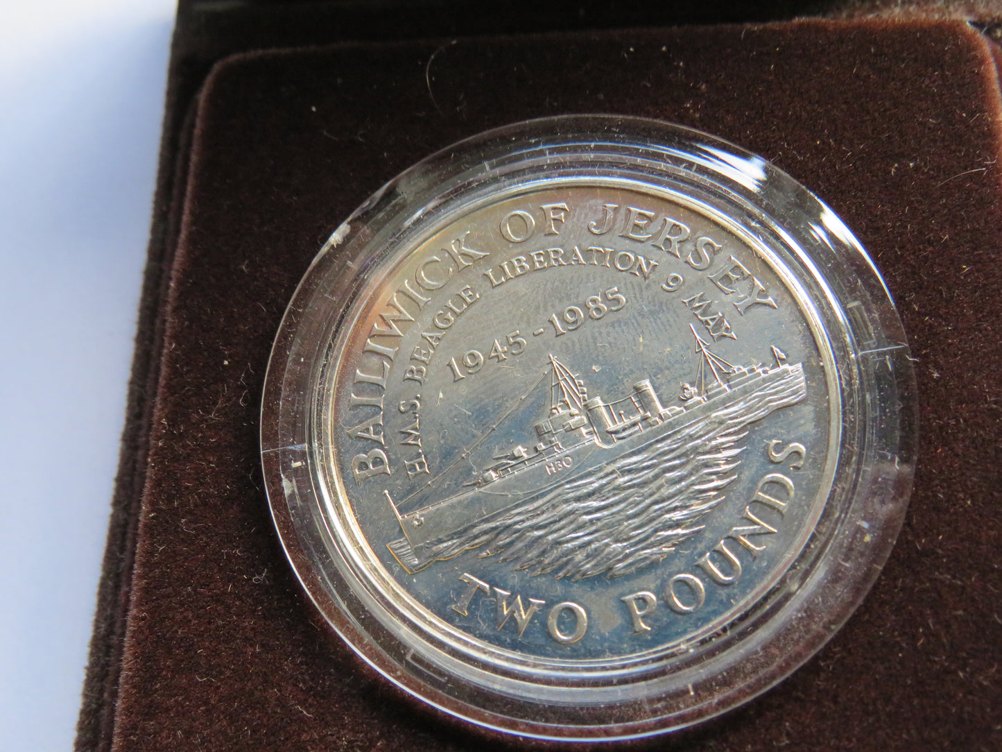 1985 States of Jersey £2 Two Pound Coin 40th Anniversary of the Liberation