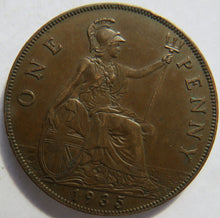 Load image into Gallery viewer, 1935 King George V One Penny Coin - Great Britain
