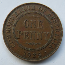 Load image into Gallery viewer, 1935 King George V Australia One Penny Coin
