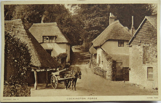 Vintage Postcard of Cockington Forge 1952