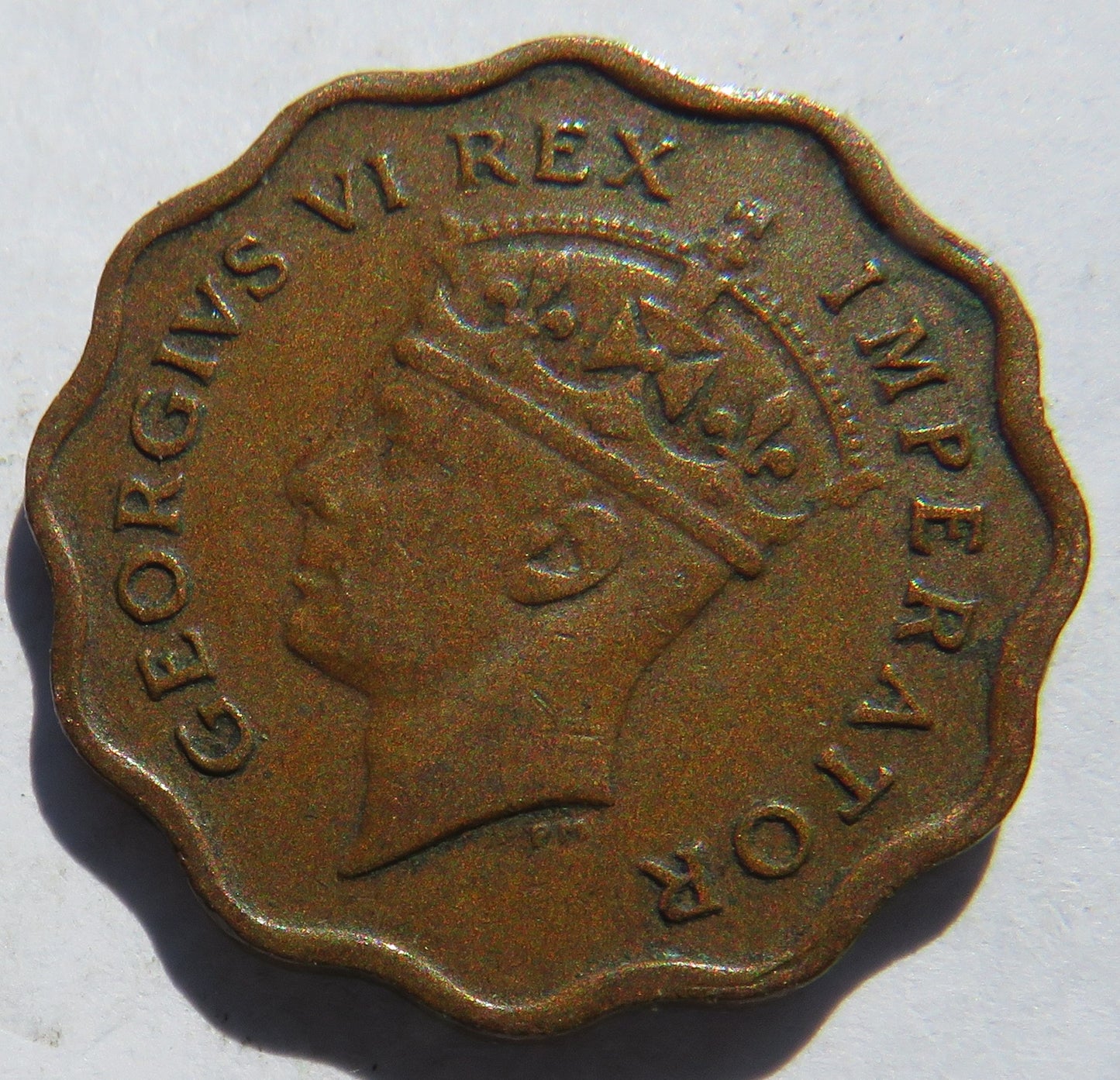 1945 King George VI Cyprus 1/2 Piastre Coin