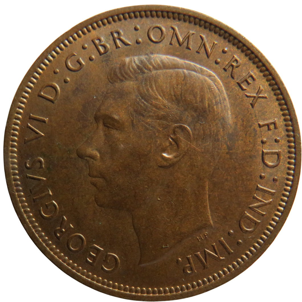 1945 King George VI One Penny Coin Higher Grade - Great Britain