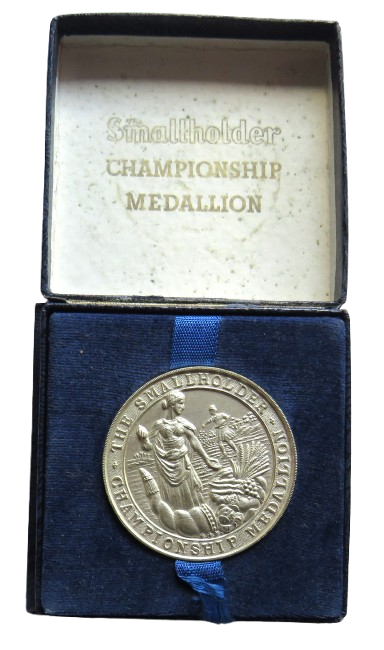 Vintage White Metal Medallion The Smallholder Championship