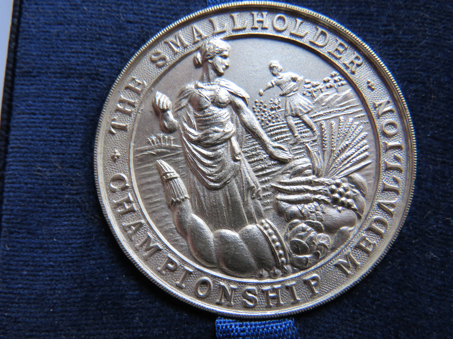 Vintage White Metal Medallion The Smallholder Championship