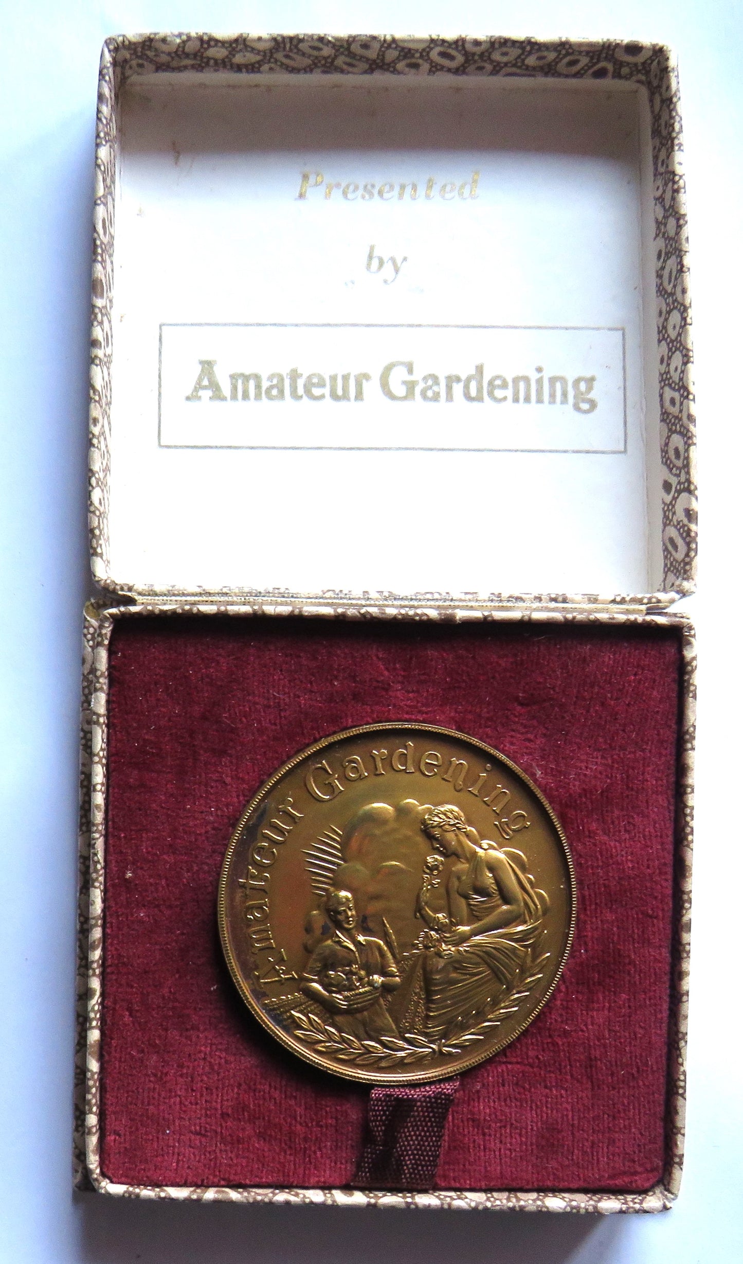 Vintage Amateur Gardening Medal Merit In Horticulture
