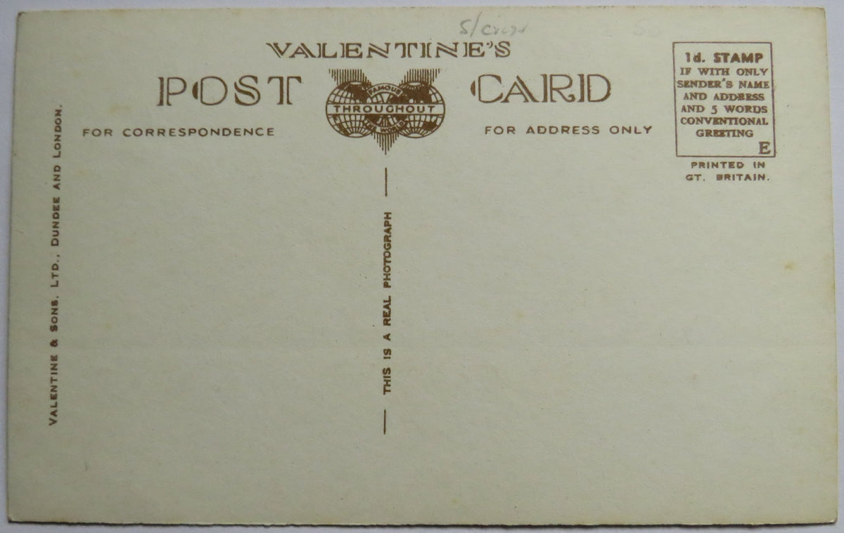 Vintage Postcard of Boating Lane E, Gliderdrome, Girvan, Valentine's Series