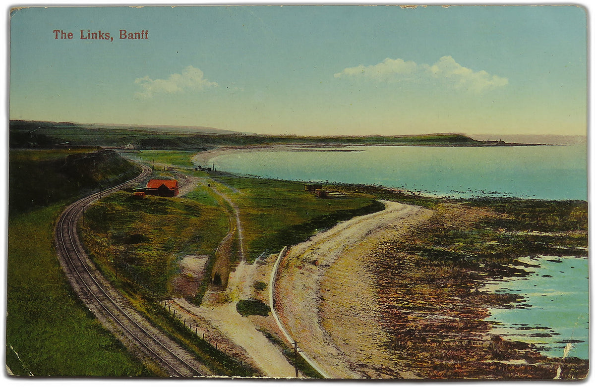 Vintage Postcard of The Links, Banff