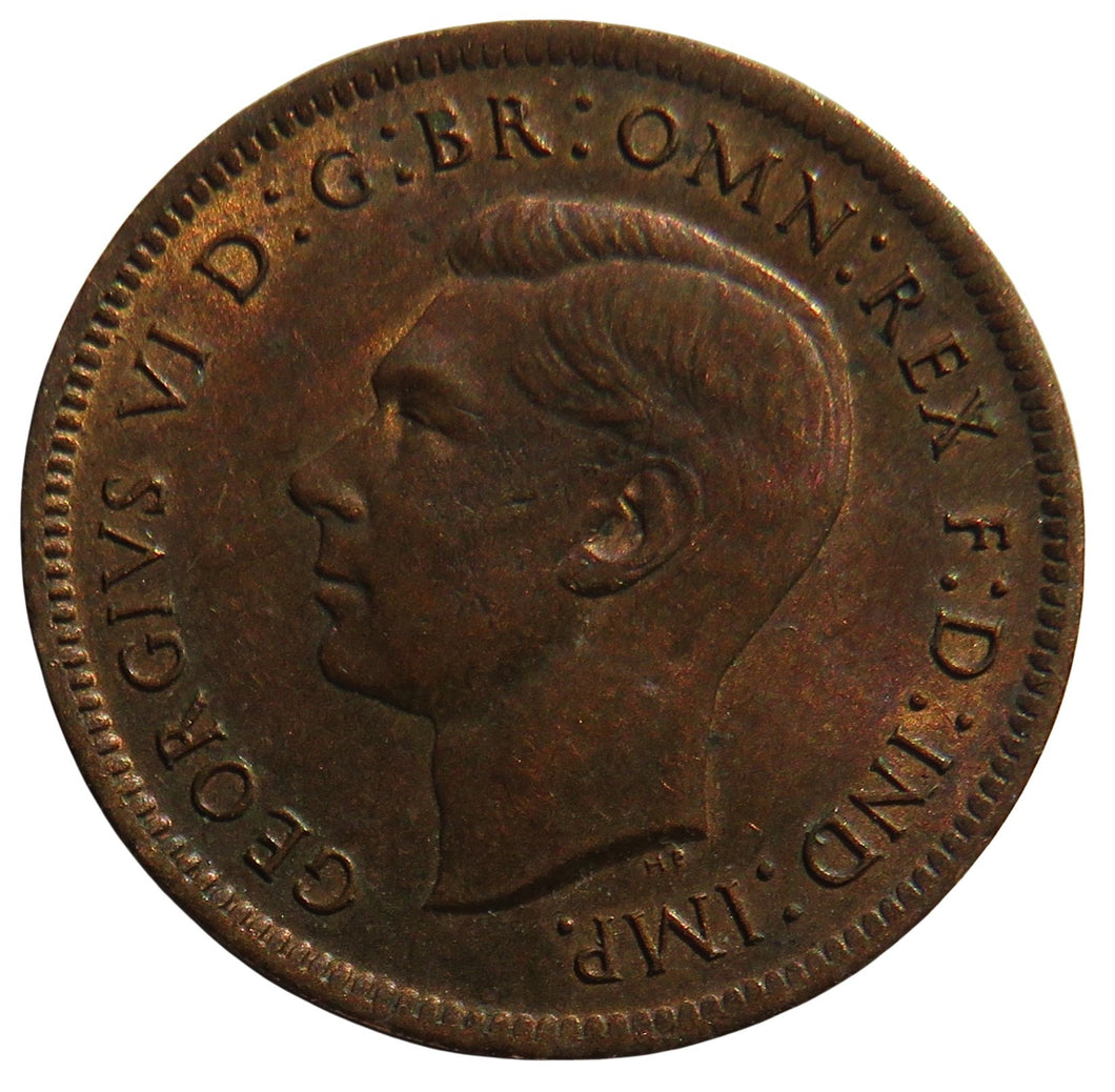 1943 King George VI Farthing Coin In High Grade - Great Britain