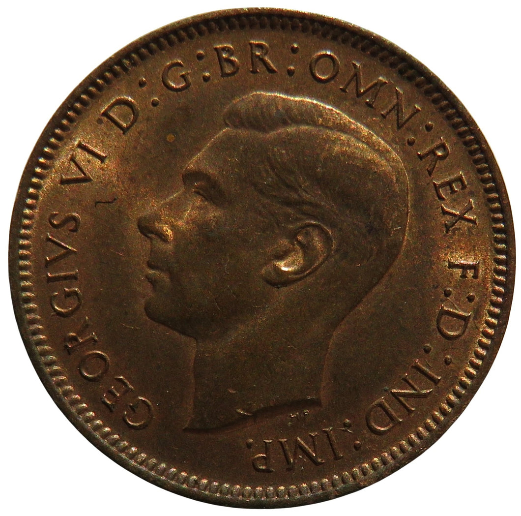 1944 King George VI Farthing Coin In High Grade - Great Britain