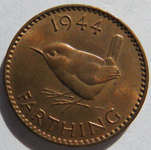 Load image into Gallery viewer, 1944 King George VI Farthing Coin In High Grade - Great Britain
