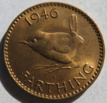 Load image into Gallery viewer, 1946 King George VI Farthing Coin In High Grade - Great Britain
