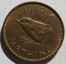 Load image into Gallery viewer, 1949 King George VI Farthing Coin In High Grade - Great Britain
