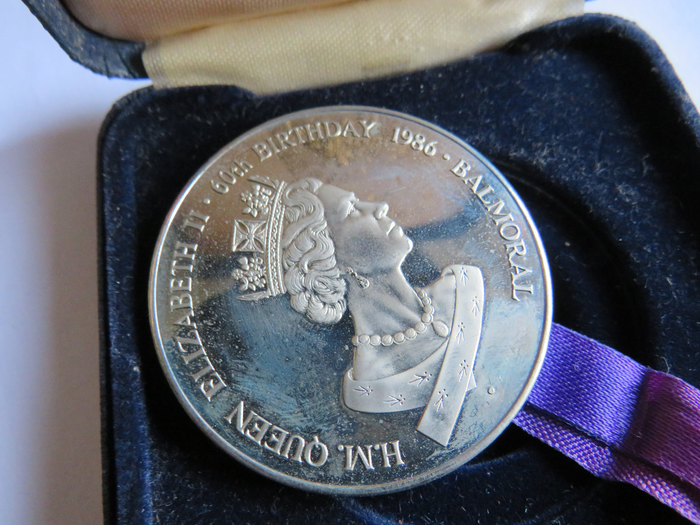 1986 Queen Elizabeth II 60th Birthday Balmoral Castle Commemorative Medal