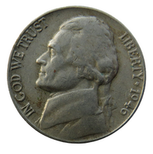 Load image into Gallery viewer, 1946 USA Jefferson Nickel Coin
