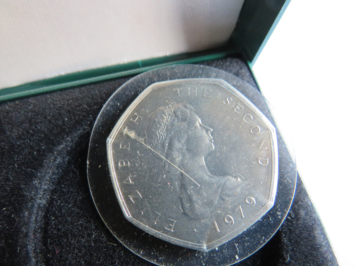 1979 Isle of Man 50p Fifty Pence Coin Viking Longboat