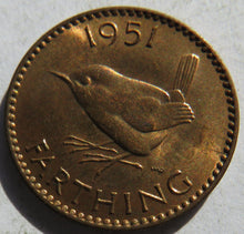 Load image into Gallery viewer, 1951 King George VI Farthing Coin In High Grade - Great Britain
