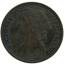 Load image into Gallery viewer, 1879 Queen Victoria Bun Head Farthing Coin - Great Britain
