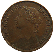 Load image into Gallery viewer, 1891 Queen Victoria Bun Head Farthing Coin - Great Britain
