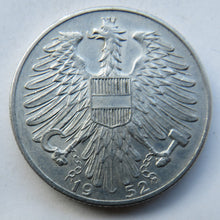 Load image into Gallery viewer, 1952 Austria 5 Schilling Coin
