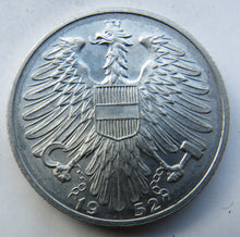 Load image into Gallery viewer, 1952 Austria 5 Schilling Coin
